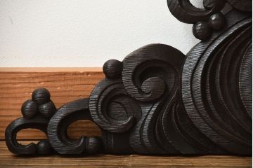 古民具・骨董　彫刻が素晴らしい!古い木製の欄間