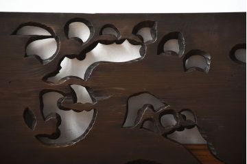 古民具・骨董　彫刻が素晴らしい!古い木製の欄間