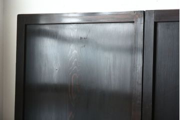 古民具・骨董　古い杉材一枚板使用!アンティーク帯戸4枚セット