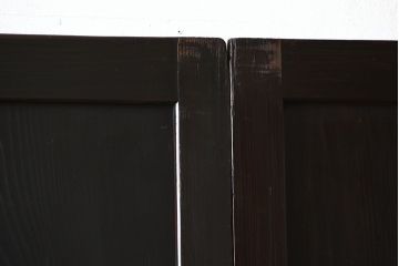 古民具・骨董　古い杉材一枚板使用!アンティーク帯戸4枚セット
