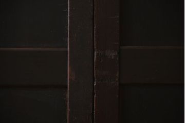 古民具・骨董　古い杉材一枚板使用!アンティーク帯戸4枚セット