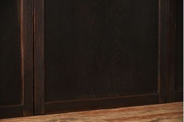 古民具・骨董　古い杉材一枚板使用!アンティーク帯戸4枚セット