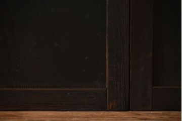 古民具・骨董　古い杉材一枚板使用!アンティーク帯戸4枚セット