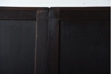 古民具・骨董　古い杉材一枚板使用!アンティーク帯戸4枚セット