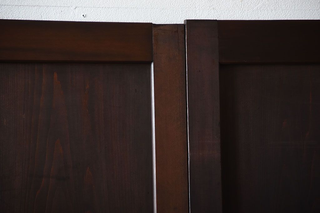 古民具・骨董　古い木製のアンティーク帯戸4枚セット(1)