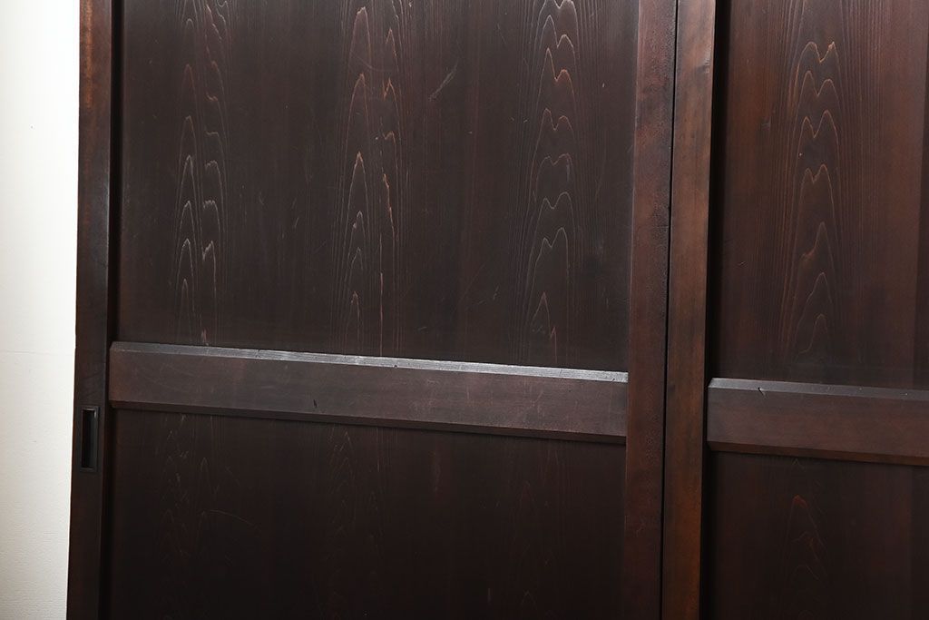 古民具・骨董　古い木製のアンティーク帯戸4枚セット(1)