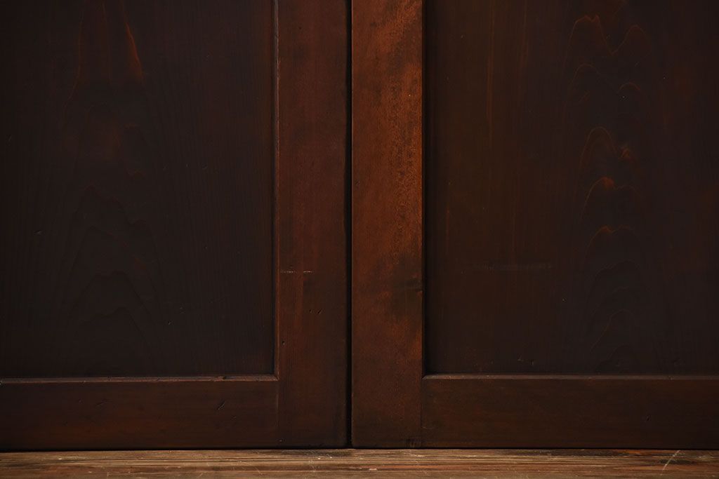 古民具・骨董　古い木製のアンティーク帯戸4枚セット(1)