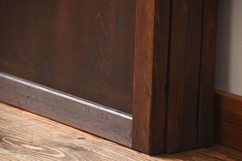 古民具・骨董　古い木製のアンティーク帯戸4枚セット(1)