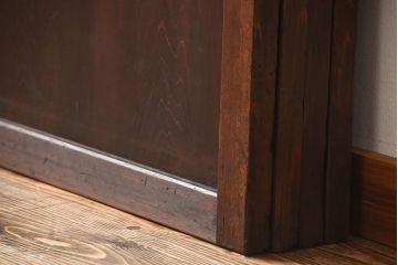 古民具・骨董　古い木製のアンティーク帯戸4枚セット(1)