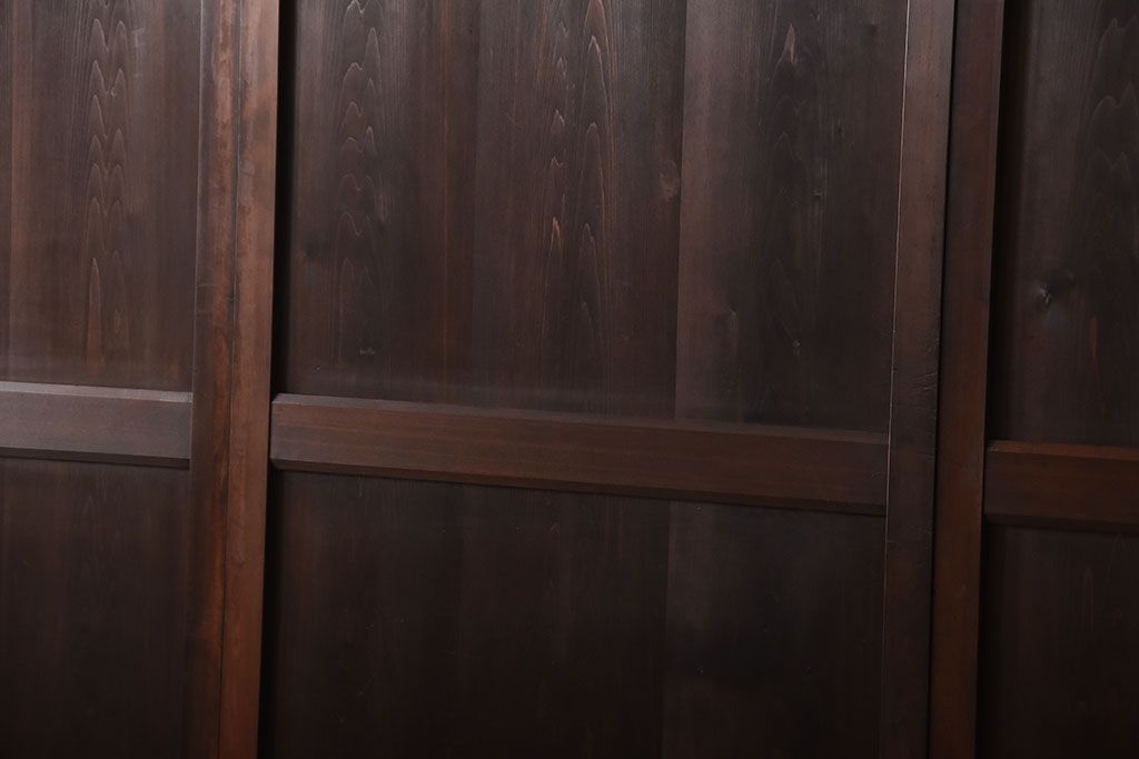 古民具・骨董　古い木製のアンティーク帯戸4枚セット(1)