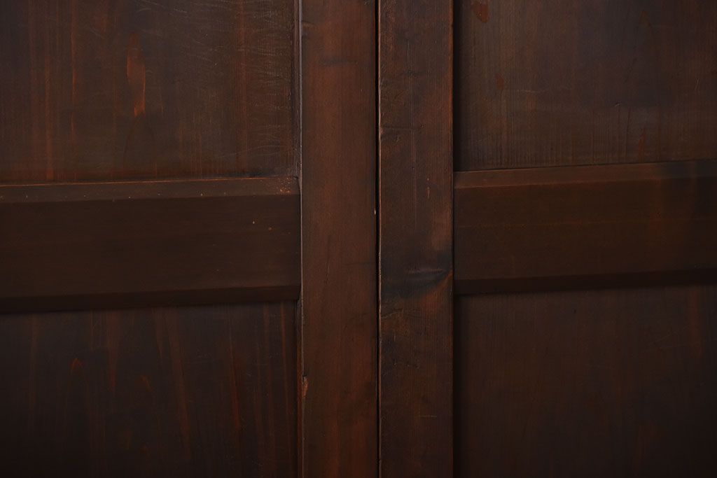 古民具・骨董　古い木製のアンティーク帯戸4枚セット(1)