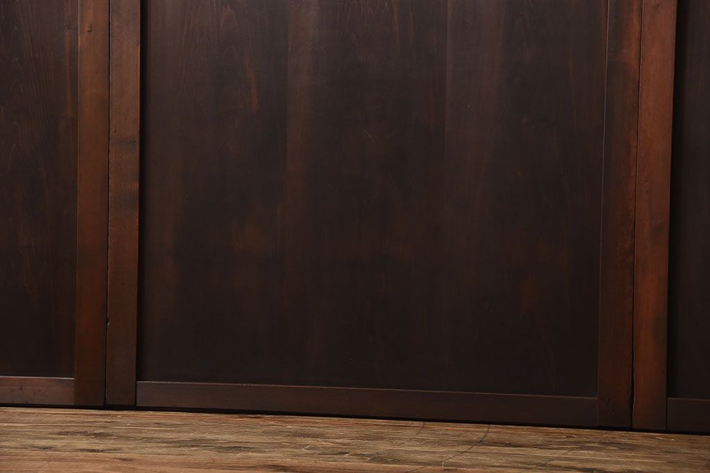 古民具・骨董　古い木製のアンティーク帯戸4枚セット(1)