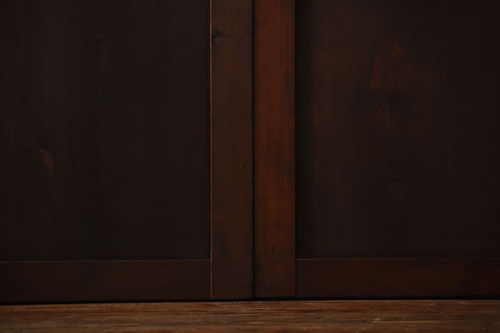 古民具・骨董　古い木製のアンティーク帯戸4枚セット(1)