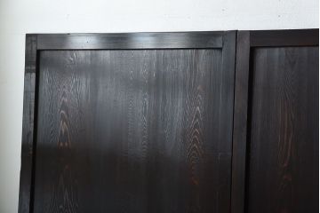 古民具・骨董　古い木製のアンティーク帯戸4枚セット(2)