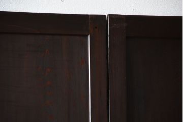 古民具・骨董　古い木製のアンティーク帯戸4枚セット(2)