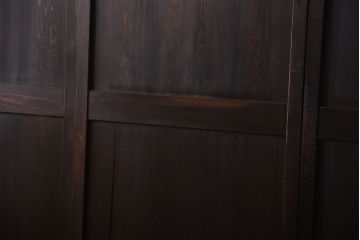 古民具・骨董　古い木製のアンティーク帯戸4枚セット(2)