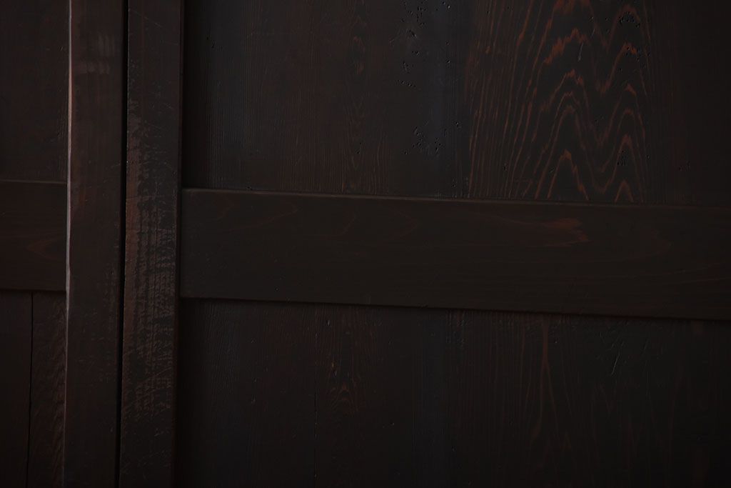 古民具・骨董　古い木製のアンティーク帯戸4枚セット(2)