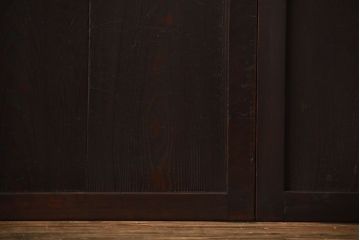 古民具・骨董　古い木製のアンティーク帯戸4枚セット(2)