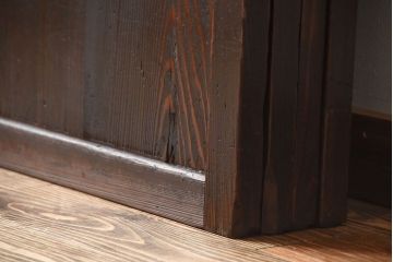 古民具・骨董　古い木製のアンティーク帯戸4枚セット(2)