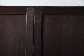 古民具・骨董　古い木製のアンティーク帯戸4枚セット(2)