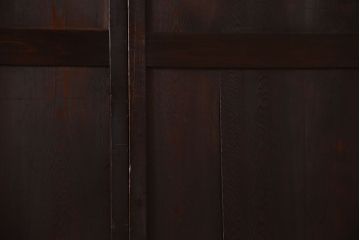 古民具・骨董　古い木製のアンティーク帯戸4枚セット(2)