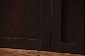 古民具・骨董　古い木製のアンティーク帯戸4枚セット(2)