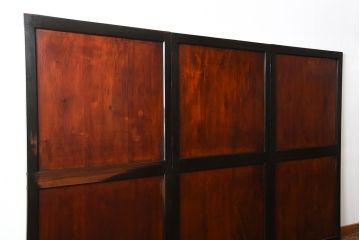 古民具・骨董　和モダンなアンティーク帯戸3枚セット