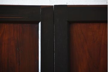 古民具・骨董　和モダンなアンティーク帯戸3枚セット