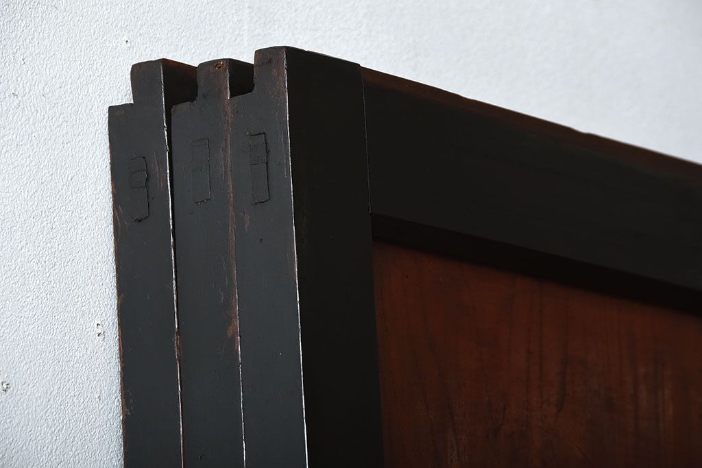 古民具・骨董　和モダンなアンティーク帯戸3枚セット