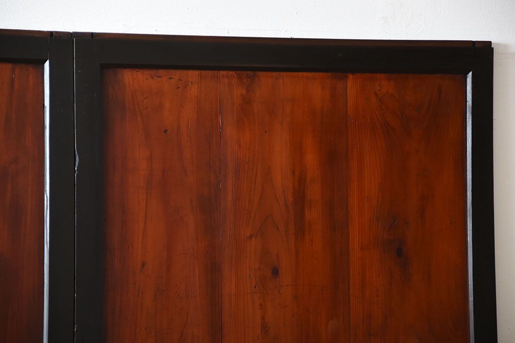 古民具・骨董　和モダンなアンティーク帯戸3枚セット