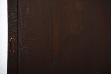 古民具・骨董　古い木製のアンティーク舞良戸(4)