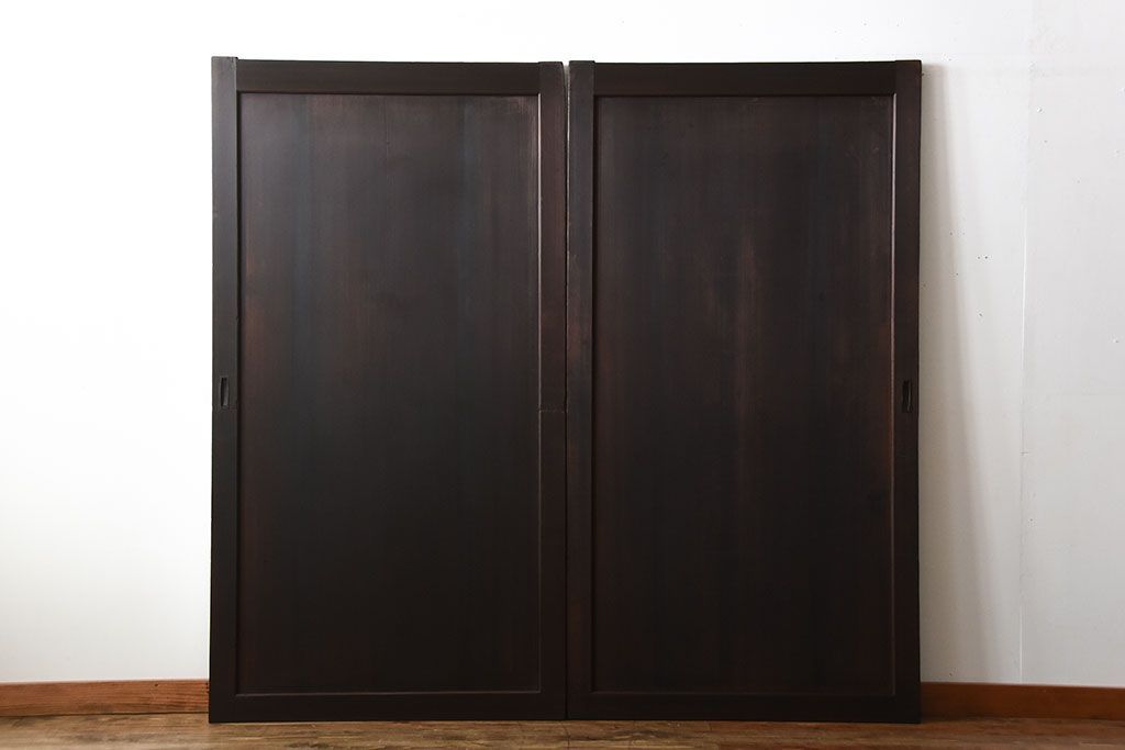 古民具・骨董　上品な柾目が美しい高級アンティーク板戸