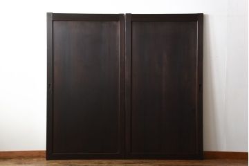 古民具・骨董　上品な柾目が美しい高級アンティーク板戸