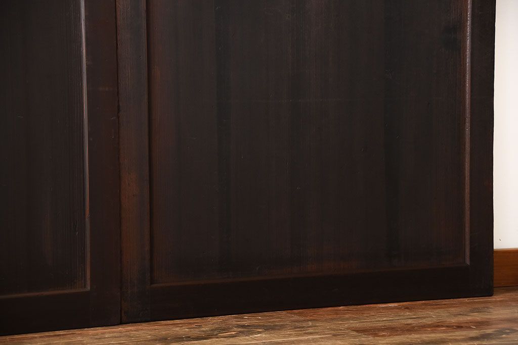 古民具・骨董　上品な柾目が美しい高級アンティーク板戸