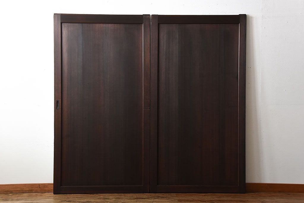 古民具・骨董　上品な柾目が美しい高級アンティーク板戸