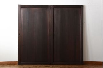 古民具・骨董　上品な柾目が美しい高級アンティーク板戸