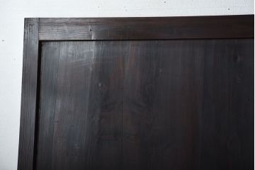 古民具・骨董　重厚な古い木製のアンティーク板戸3枚セット