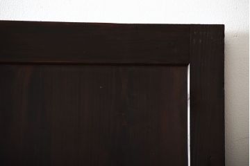 古民具・骨董　重厚な古い木製のアンティーク板戸3枚セット