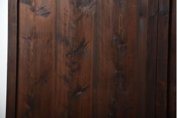 古民具・骨董　重厚な古い木製のアンティーク板戸3枚セット