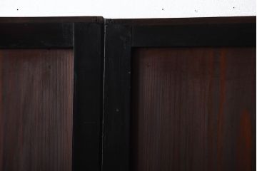 古民具・骨董　取っ手金具が作りの凝った板戸4枚セット(帯戸)