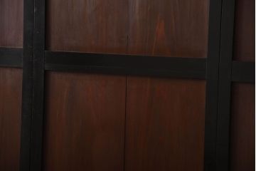 古民具・骨董　取っ手金具が作りの凝った板戸4枚セット(帯戸)