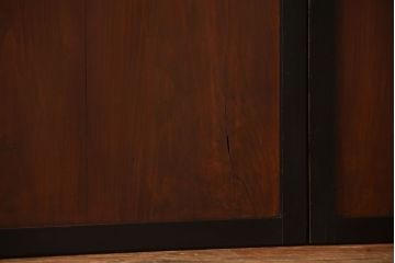 古民具・骨董　取っ手金具が作りの凝った板戸4枚セット(帯戸)