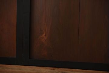 古民具・骨董　取っ手金具が作りの凝った板戸4枚セット(帯戸)