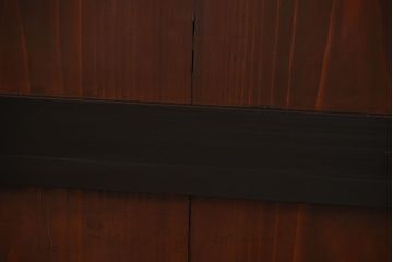 古民具・骨董　取っ手金具が作りの凝った板戸4枚セット(帯戸)