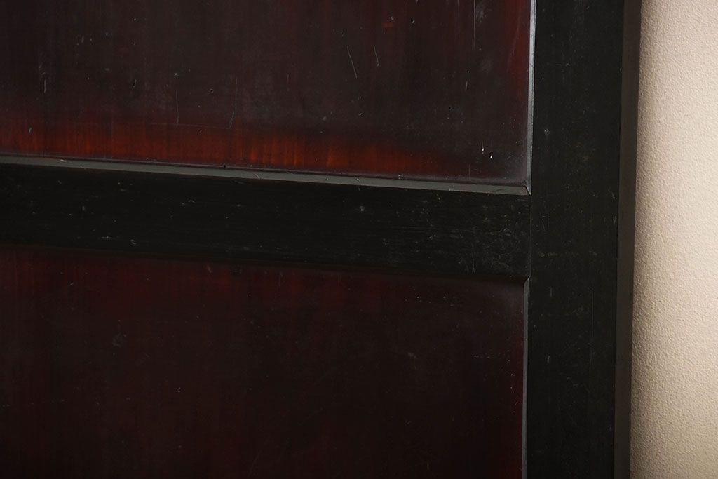 古民具・骨董　古い木のアンティーク帯戸(1)