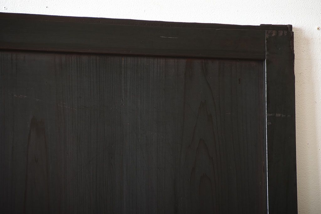 古民具・骨董　古い木のアンティーク帯戸(1)