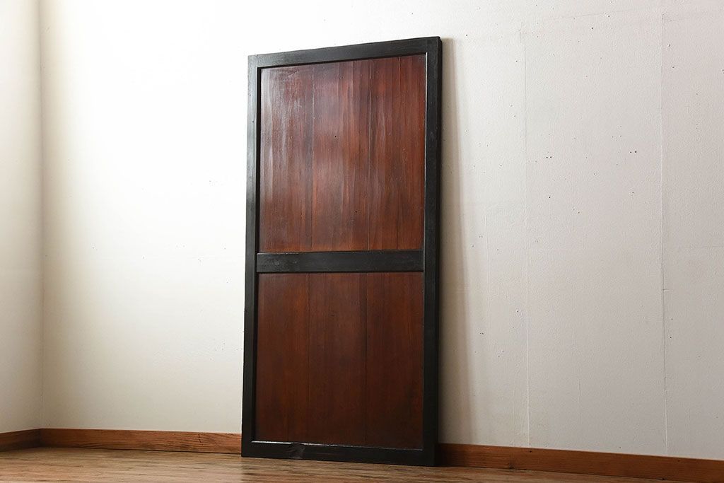 古民具・骨董　古い木のアンティーク帯戸(2)