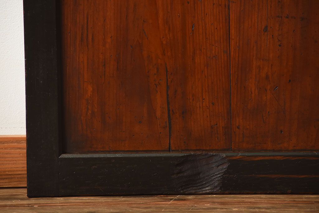 古民具・骨董　古い木のアンティーク帯戸(2)