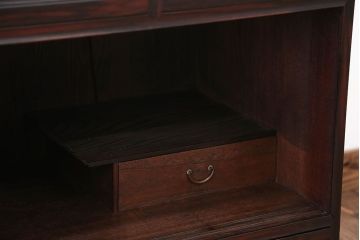 アンティーク家具　古民具・骨董　前面黒檀材!アンティークテレビボード(ローボード)