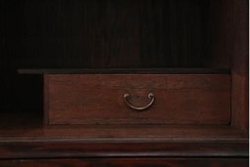 アンティーク家具　古民具・骨董　前面黒檀材!アンティークテレビボード(ローボード)
